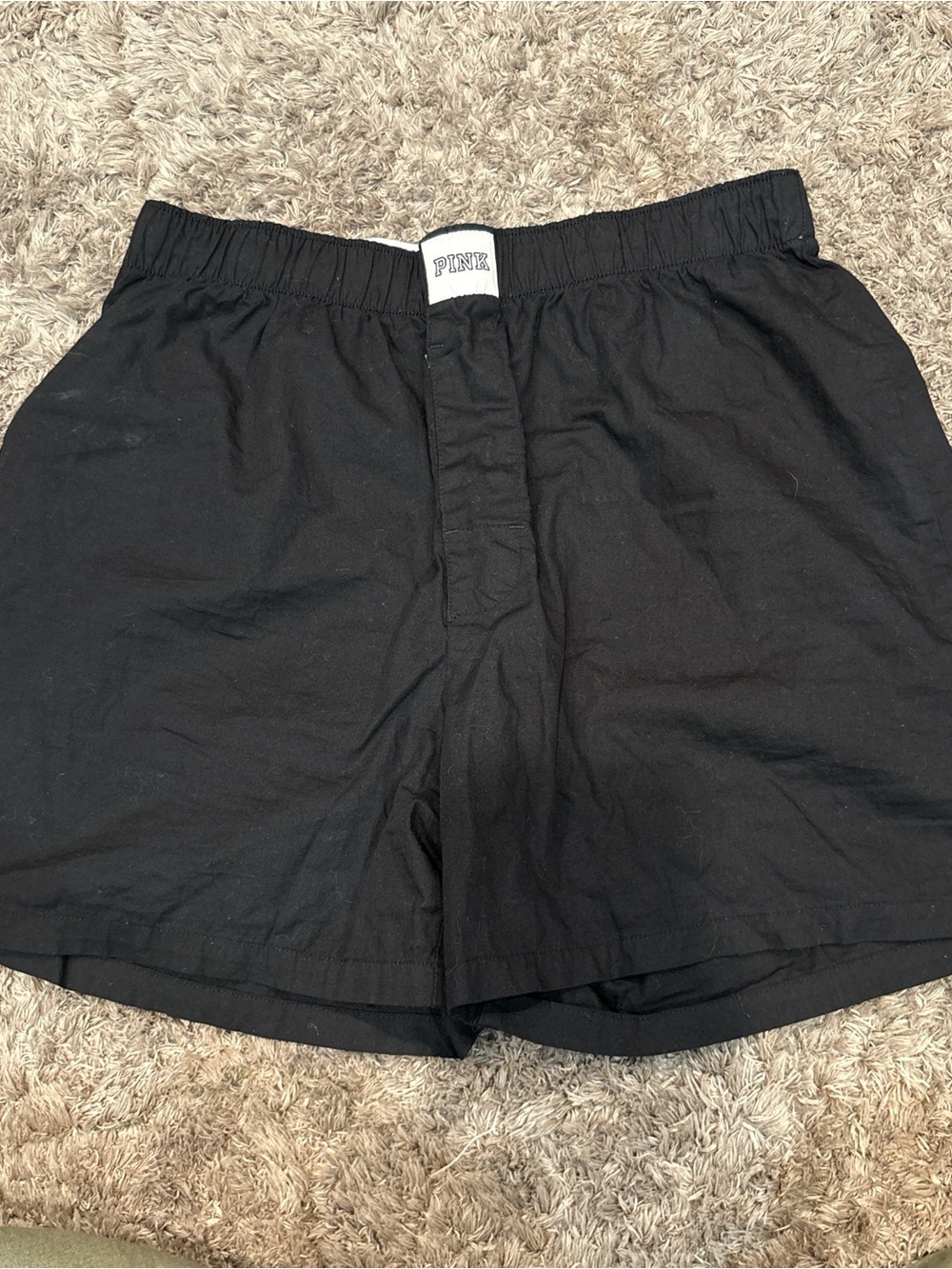 PINK Victoria's Secret Black Athletic Shorts